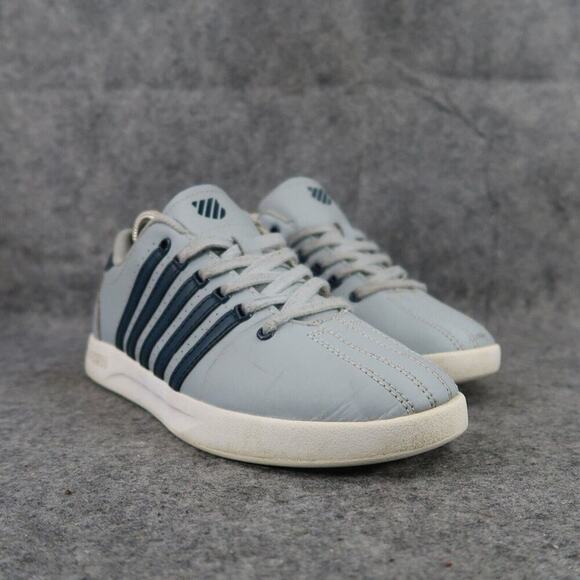 K Swiss Shoes Kid 5.5 Sneaker Athletic Lifestyle Casual Varsity Grey Lace Up Boy - Picture 1 of 13